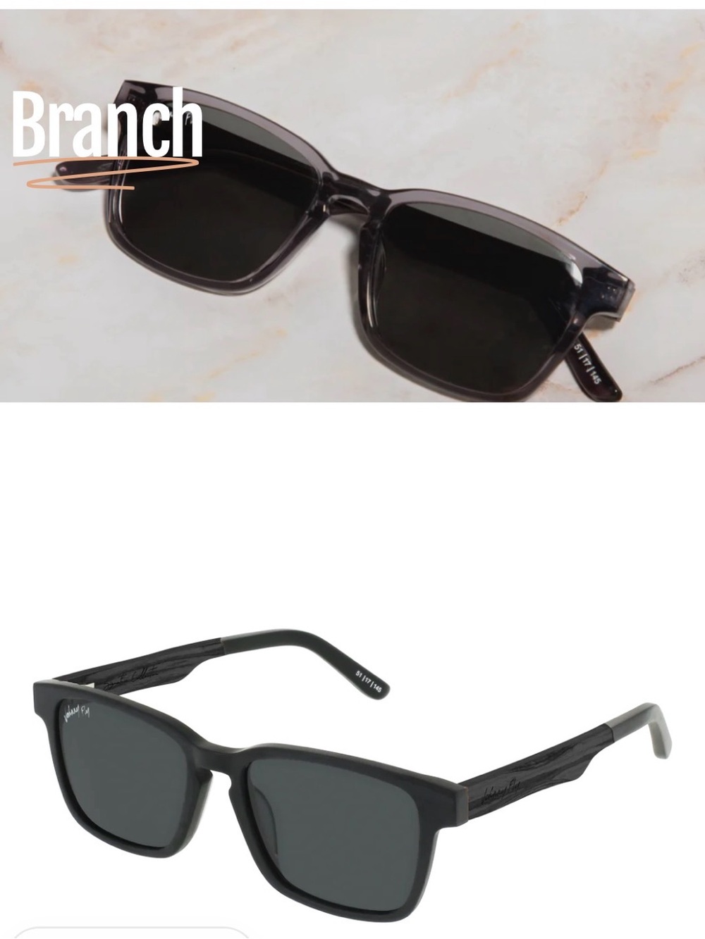 Johnny Fly Branch Sunglasses. 51/17/145